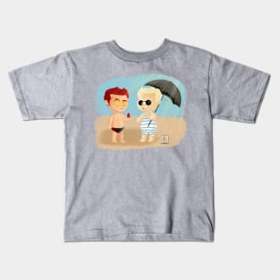 Beach day! Featuring umbrellas and sunglasses Kids T-Shirt